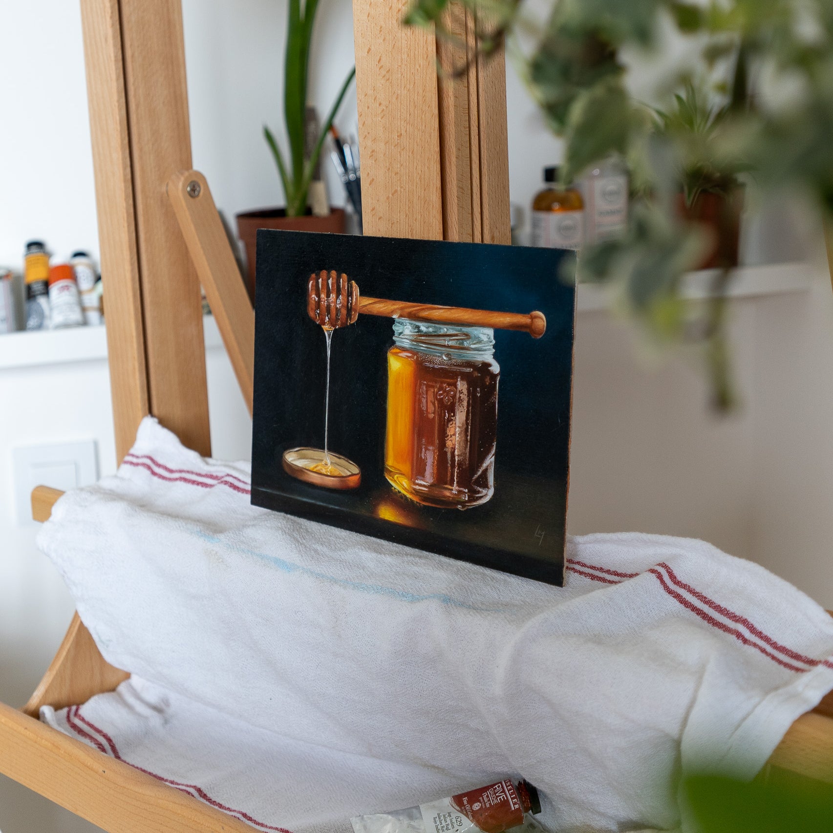 honey jar painting