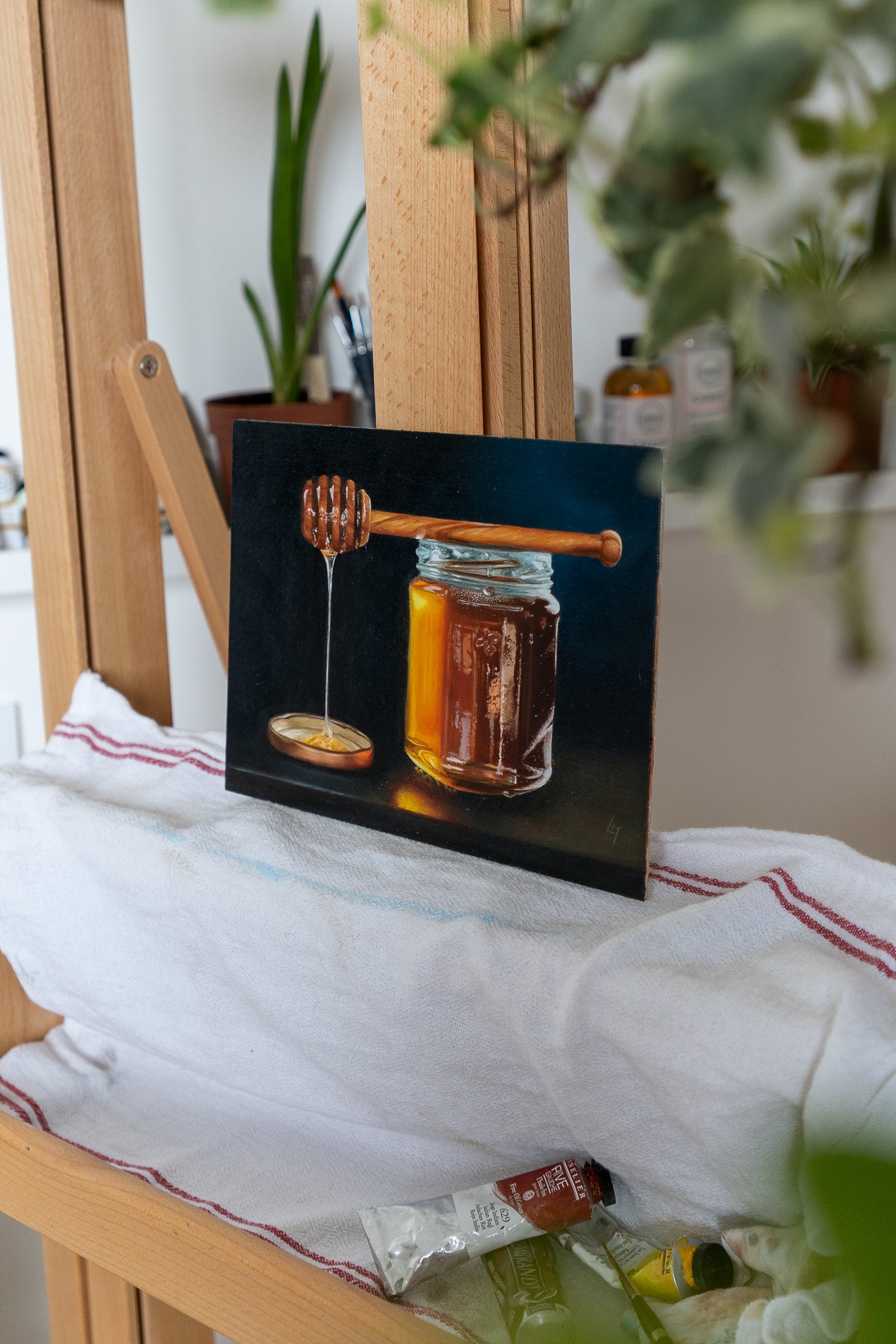 honey jar painting