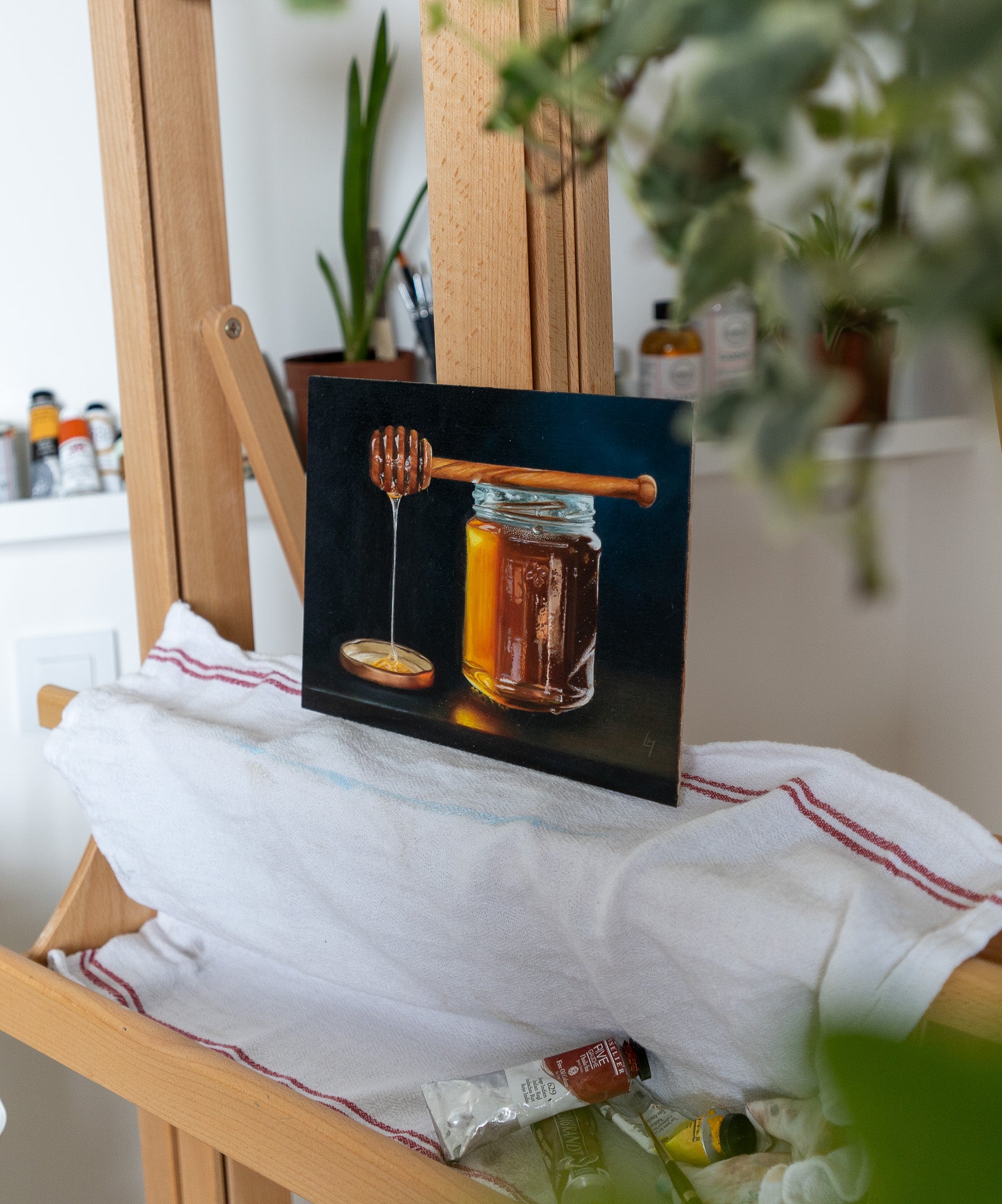 honey jar painting
