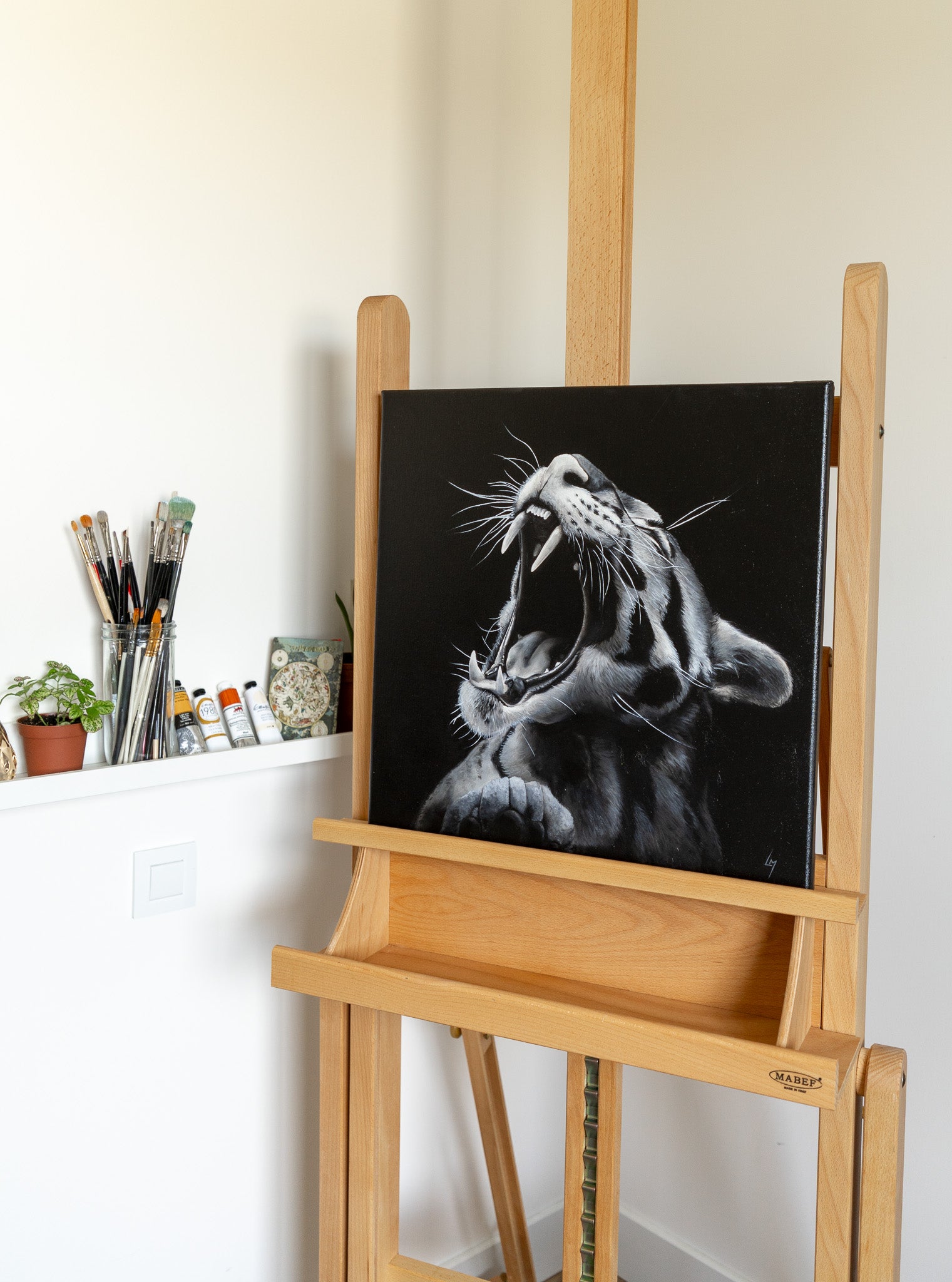 leopard painting